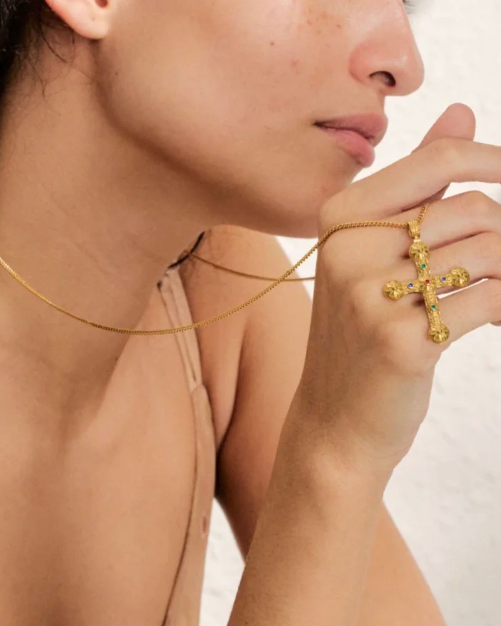 Gold_Lucia_Floral_Cross_Necklace_7
