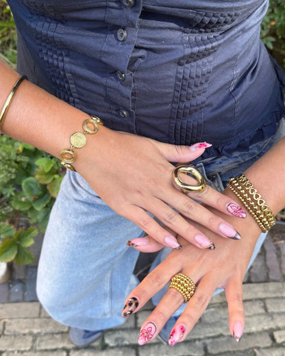 Gold Riva Swirl Bracelet