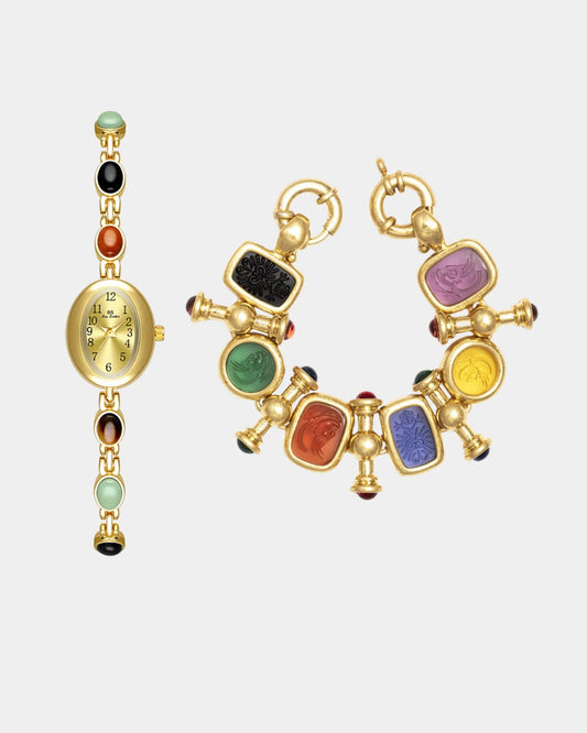 Gold_Romantic_Time_Bracelet_Set_1