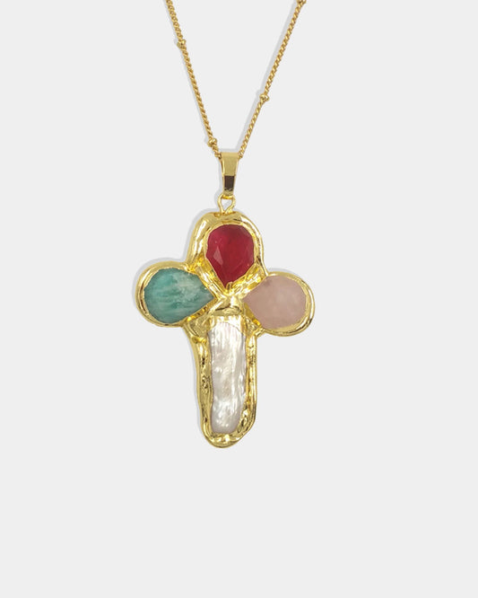 Gold_Sancta_Cross_Gemstone_Necklace_5