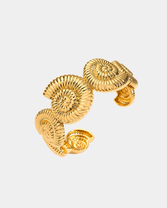 Gold_Shell_Fossil_Bangle_1
