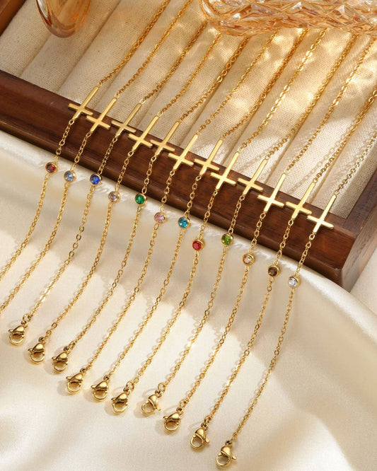 Gold_Solis_Cross_Birthstone_Bracelet_1