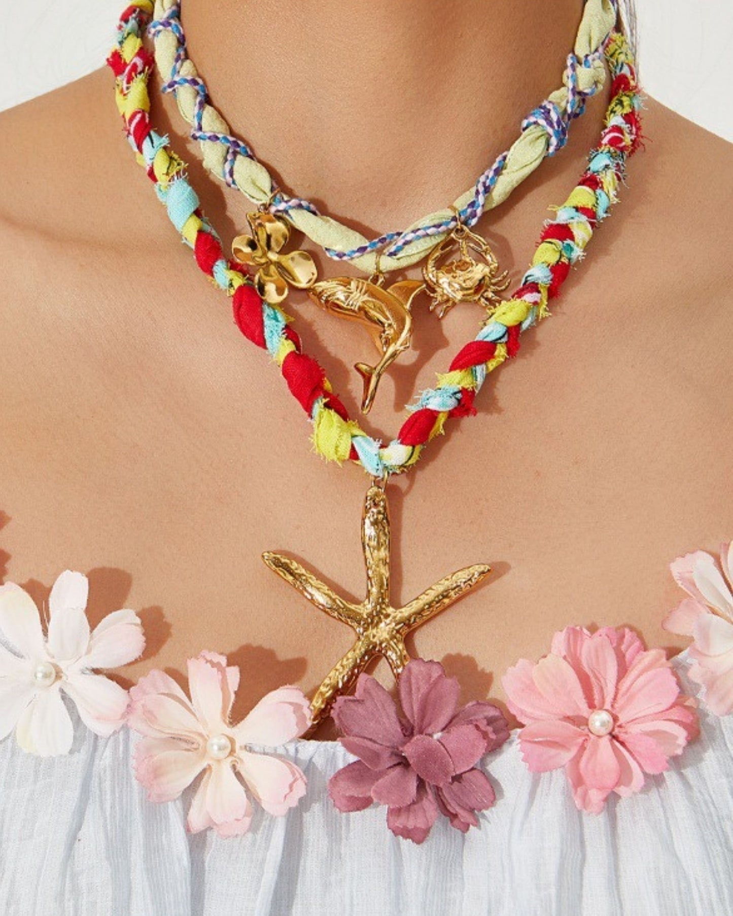 Gold_Starfish_Melody_Silk_Cord_Necklace_2