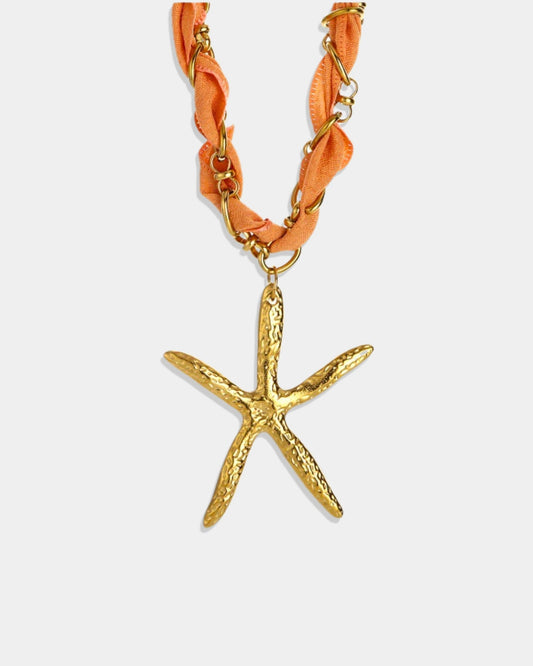 Gold_Starfish_Tranquility_Silk_Cord_Necklace_1