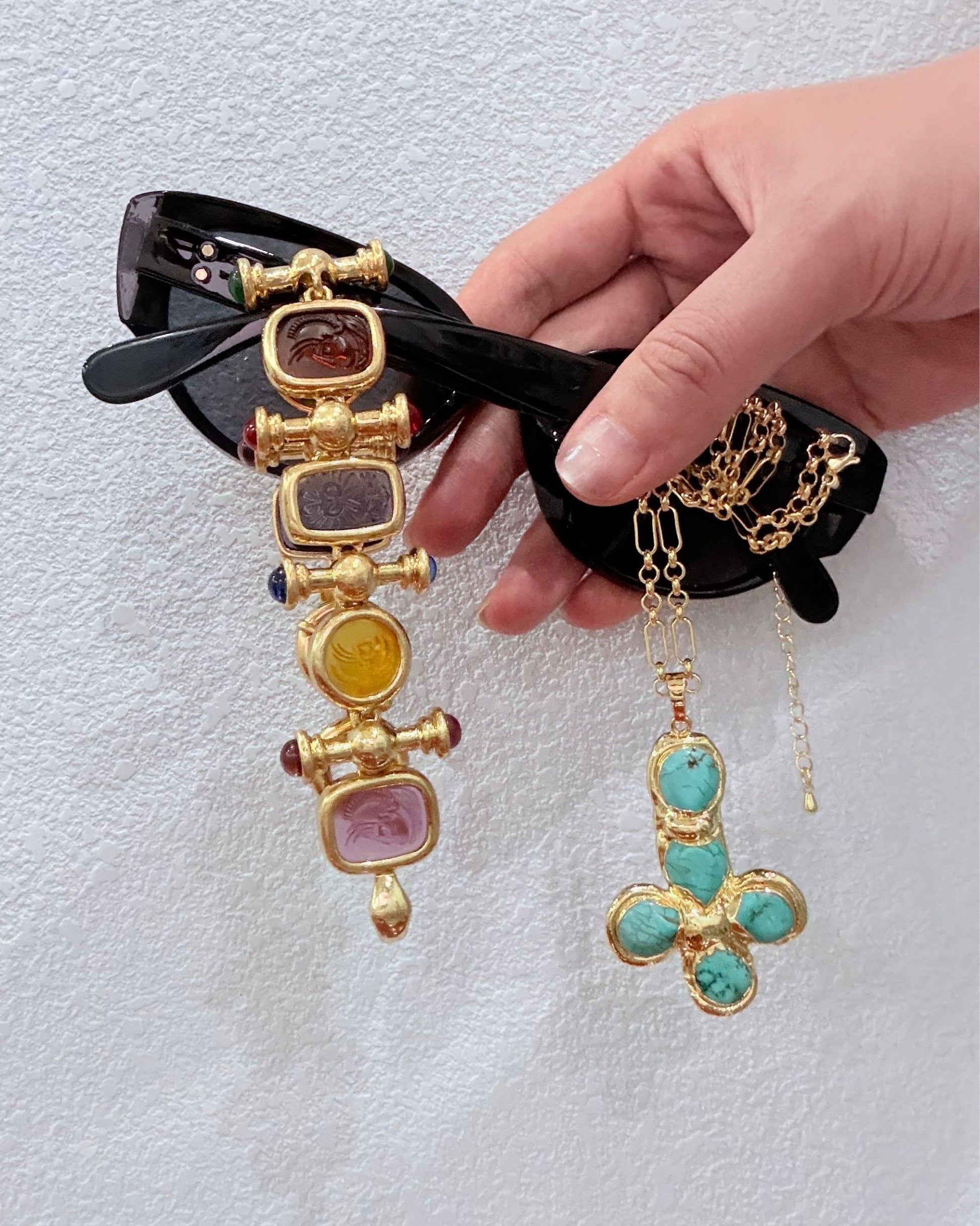 Gold_Turquoise_Cross_Necklace_3