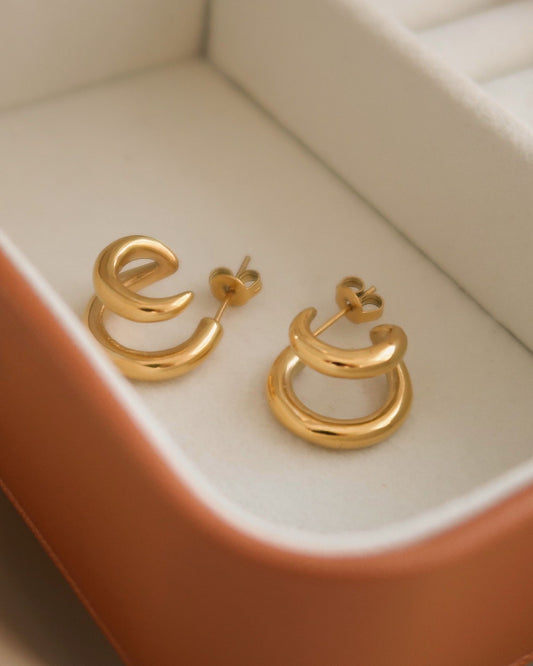 Gold_Twin_Loop_Stud_Earrings_1
